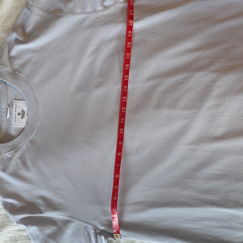 Reigning Champ - Midweight Jersey Long Sleeve - Ice Blue - Large - Picture 4 of 6